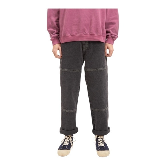 Bdg urban outfitters Louis 2 Seamed Loose Fit Jeans washed black 36x32 - Picture 2 of 13